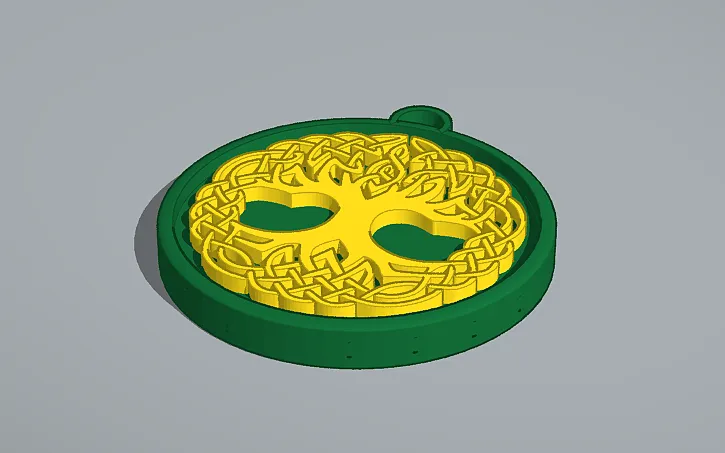 Mặt Dây Chuyền Cây Sự Sống Phong Cách Celtic / Bắc Âu 28 - Image 2