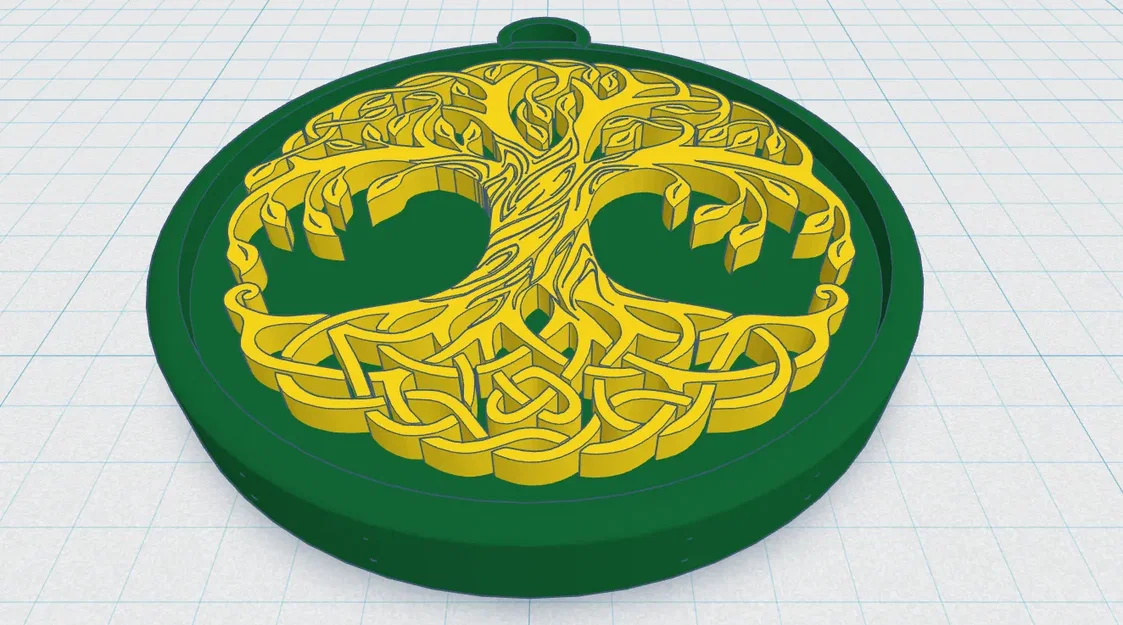 Mặt Dây Chuyền Cây Sự Sống Celtic / Norse 22 - Image 1