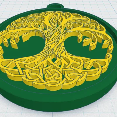 Mặt Dây Chuyền Cây Sự Sống Celtic / Norse 22