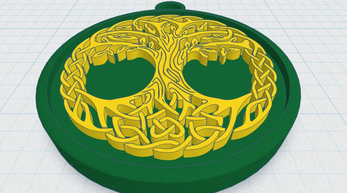 Mặt Dây Chuyền Cây Sự Sống Celtic / Norse 15 - Image 1