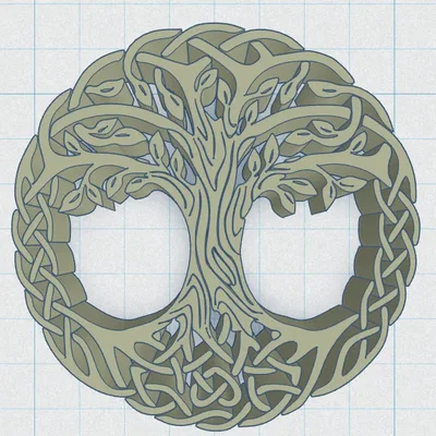 Mặt Dây Chuyền Cây Sự Sống Celtic / Norse 15