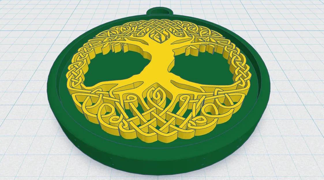 Mặt Dây Chuyền Cây Sự Sống Phong Cách Celtic / Bắc Âu 17 - Image 1