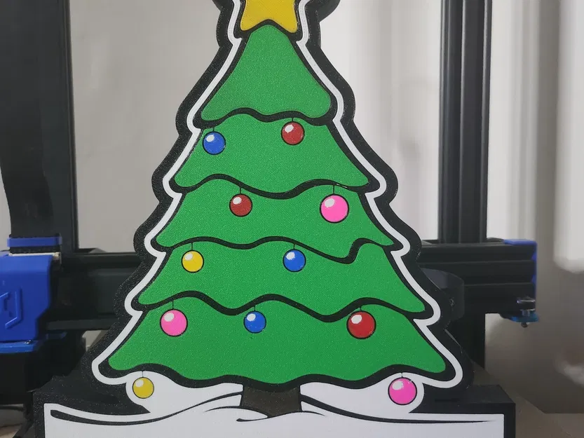 Hộp Đèn Cây Thông Noel 3D - Image 1