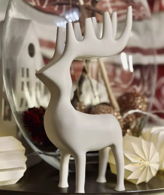 Tượng Tuần Lộc / Nai Sừng Tấm Cách Điệu - Image 1