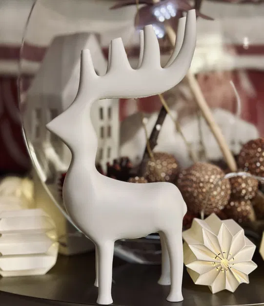 Tượng Tuần Lộc / Nai Sừng Tấm Cách Điệu - Image 2