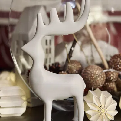 Tượng Tuần Lộc / Nai Sừng Tấm Cách Điệu