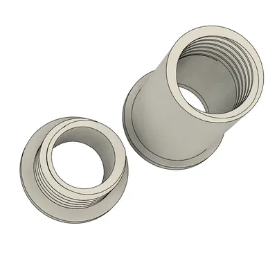 Bathroom door vent (also Ikea Lack throug-hole)