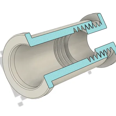 Bathroom door vent (also Ikea Lack throug-hole)
