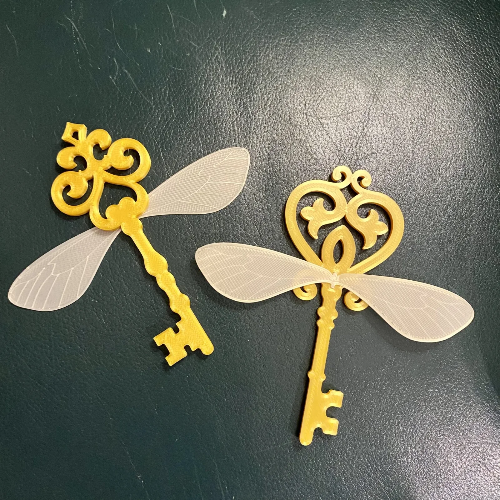 Winged key Christmas ornaments 1
