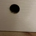 Bathroom door vent (also Ikea Lack throug-hole) - Thumbnail 4