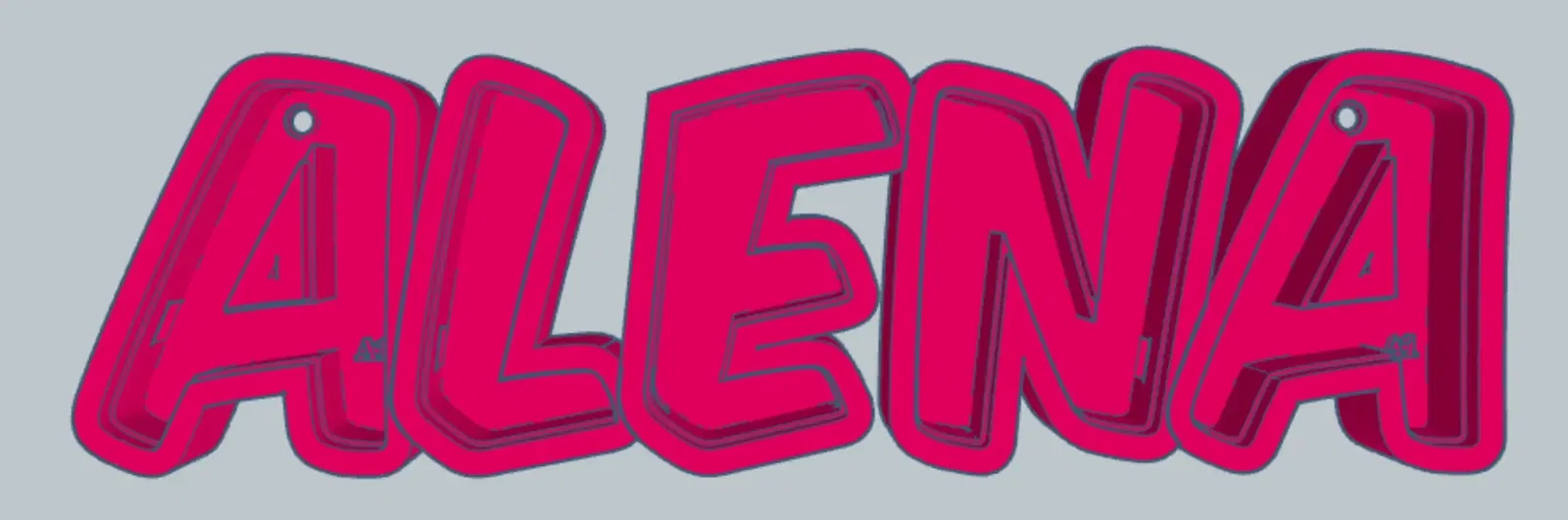 Đèn Tên LED ALENA - Image 2