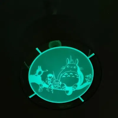 Chèn Chao Đèn Ikea Hình Totoro Ngồi Trên Cây (32cm, Phát Sáng Trong Tối)