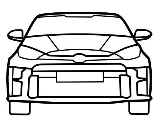 Mô Hình Xe Toyota Yaris GR (2021) Dạng Hình Bóng - Image 1