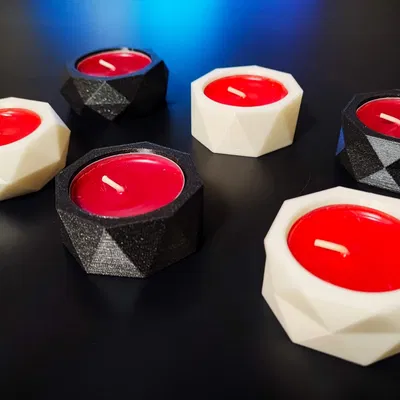 Chân nến tealight hình học