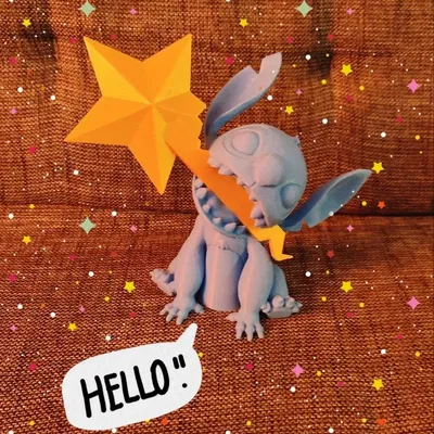 Chóp Cây Thông Noel Stitch / Stitch Giáng Sinh