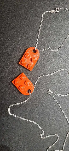 Mặt Dây Chuyền Trái Tim LEGO - Image 3