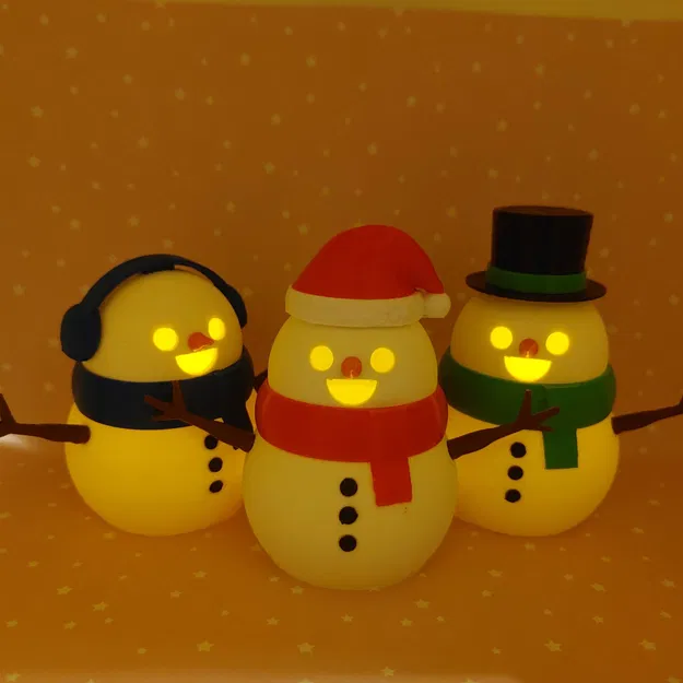 Người Tuyết Dễ Thương - In Dễ/Có Đèn LED - Image 2