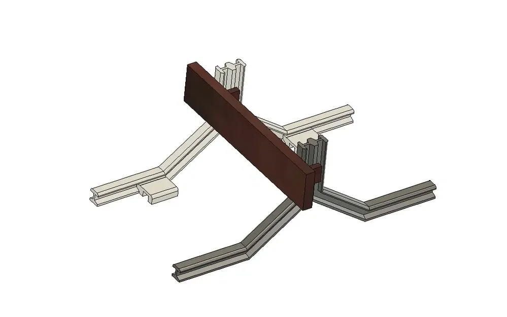 Thanh Chắn Tàu Hỏa Bỉ Tỷ Lệ H0 1:87 - Image 1