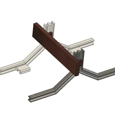 Thanh Chắn Tàu Hỏa Bỉ Tỷ Lệ H0 1:87