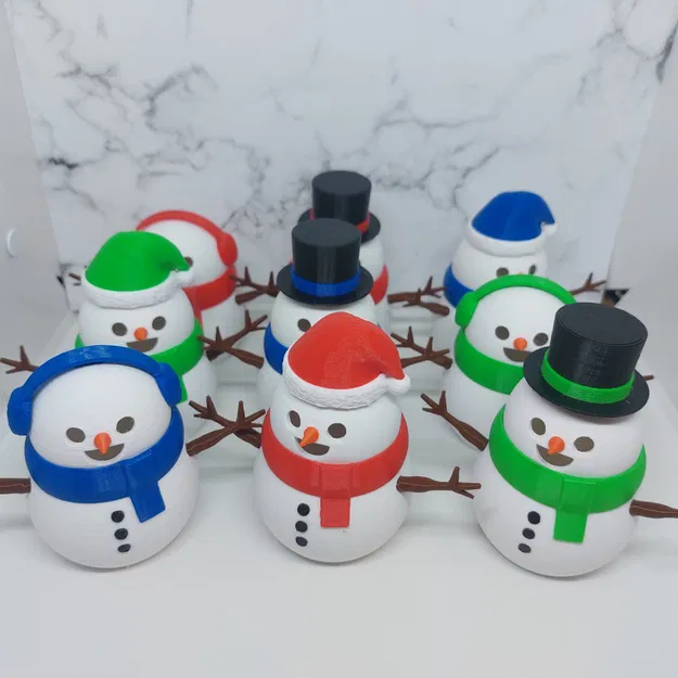 Người Tuyết Dễ Thương - In Dễ/Có Đèn LED - Image 3