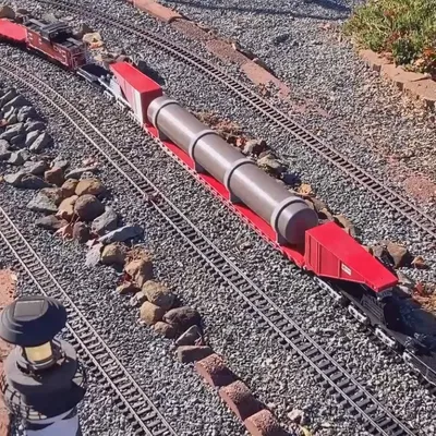 Tàu chở hàng G-Scale 1:29 Schnabel 20 trục có sàn và thùng dầu