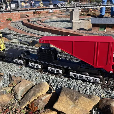 Tàu chở hàng G-Scale 1:29 Schnabel 20 trục có sàn và thùng dầu