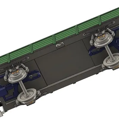 Mô hình toa xe chở hàng NMBS 3000C tỉ lệ H0 1:87