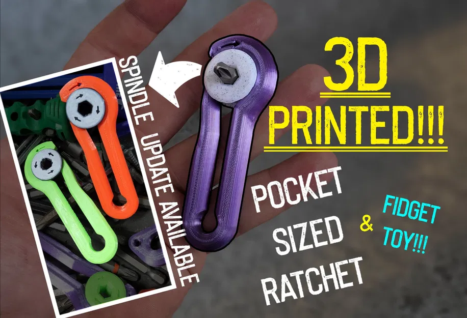 Dụng cụ R.E.P Ratchet Nguyên Bản - Tua vít lục giác dạng bánh cóc 1/4" và Đồ chơi Fidget!!! - Image 5