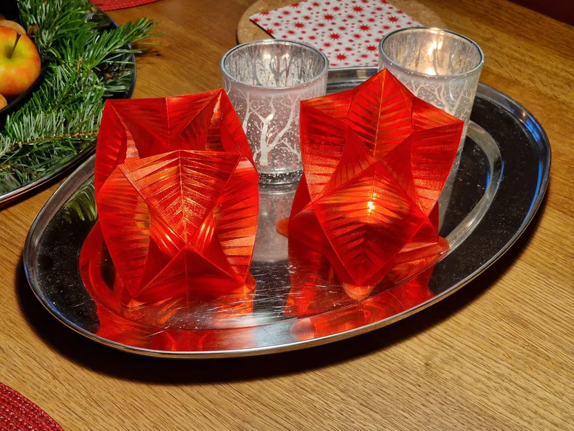 Lọ Trang Trí Giáng Sinh Hình Ngôi Sao / Đèn (Trang Trí Noel / Phụ Kiện) - Image 1