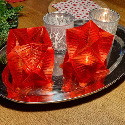 Lọ Trang Trí Giáng Sinh Hình Ngôi Sao / Đèn (Trang Trí Noel / Phụ Kiện)