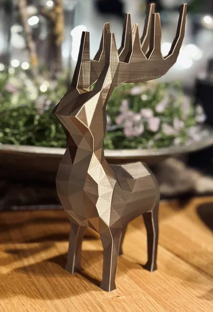 Tượng Tuần Lộc / Nai Sừng Tấm Phong Cách Low Poly - Image 3