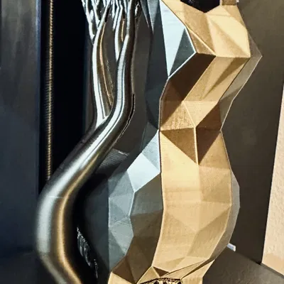 Tượng Tuần Lộc / Nai Sừng Tấm Phong Cách Low Poly