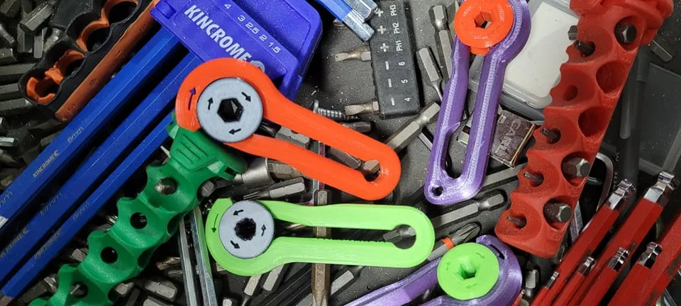 Dụng cụ R.E.P Ratchet Nguyên Bản - Tua vít lục giác dạng bánh cóc 1/4" và Đồ chơi Fidget!!! - Image 19