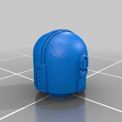 Brick Baby Mandalorian Head