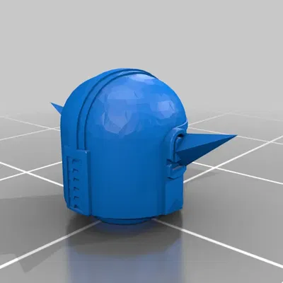 Brick Baby Mandalorian Head