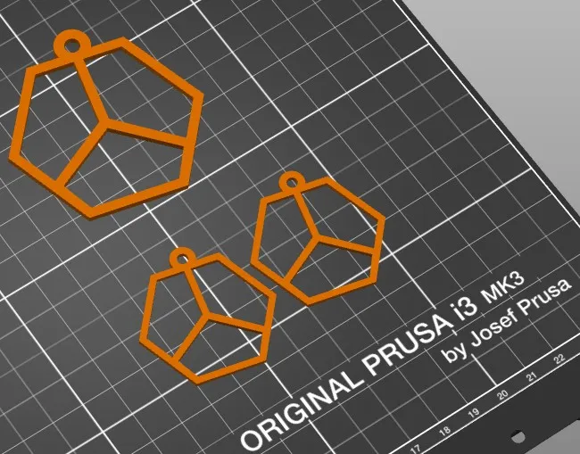 Khuyên Tai hoặc Mặt Dây Chuyền PrusaPeace - Image 1