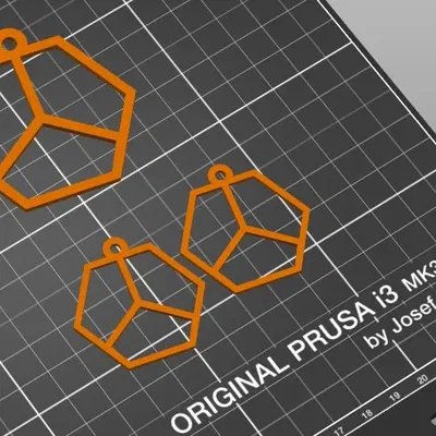 Khuyên Tai hoặc Mặt Dây Chuyền PrusaPeace