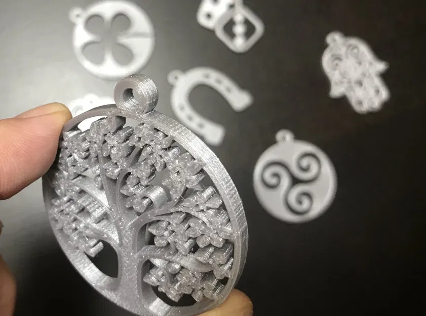 Title Bùa may mắn Amuletos de la suerte Tổng hợp Bộ 9 mặt dây c - Image 3