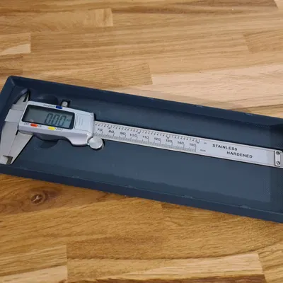 Gridfinity caliper bin horizontal stackable