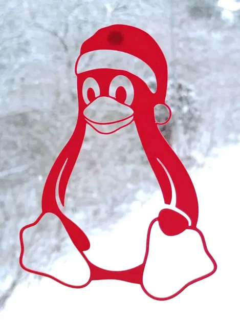 Tux Giáng Sinh với bông tuyết - Image 2