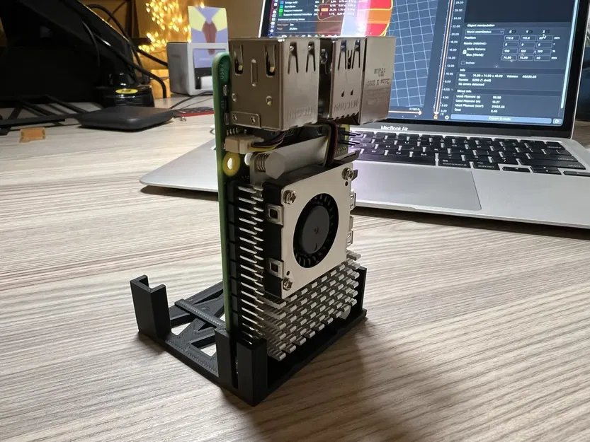 Raspberry Pi 5 and any SSD vertical stand (parametric) - Image 5