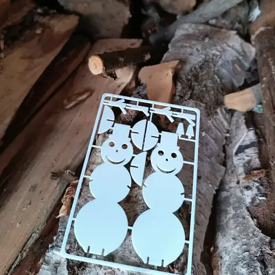 Thiệp người tuyết cho phong bì