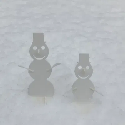 Thiệp người tuyết cho phong bì