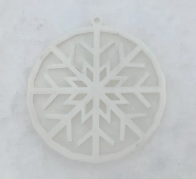 christmas tree ornament snowflake, deer and tree - Image 2