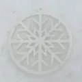christmas tree ornament snowflake, deer and tree - Thumbnail 2
