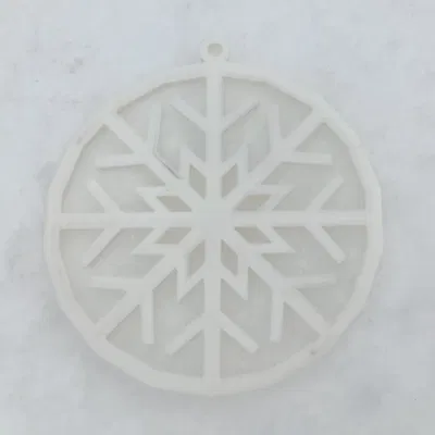 christmas tree ornament snowflake, deer and tree