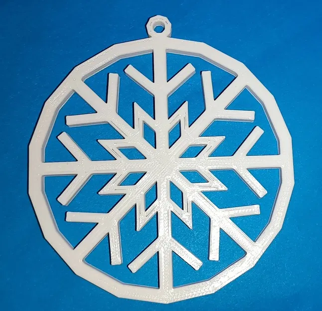 christmas tree ornament snowflake, deer and tree - Image 5