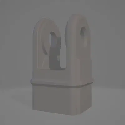 HyperX QuadCast Boom Arm Adapter remix 5/8 inch (widened to allow original spacers - 10mm)