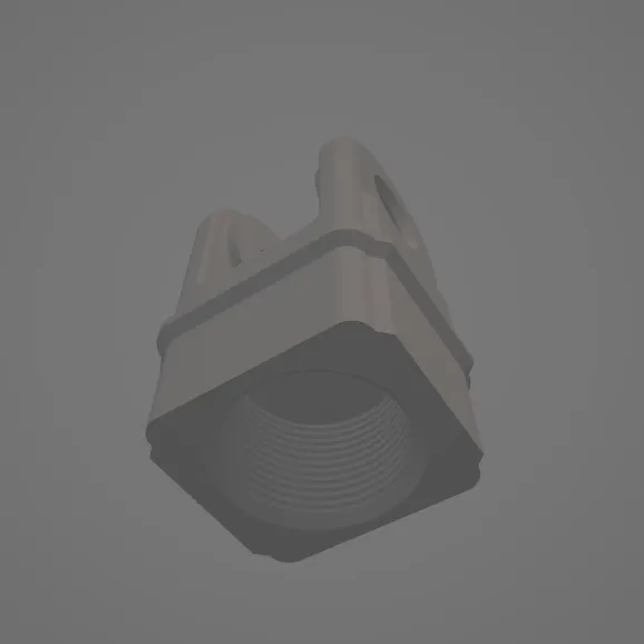 HyperX QuadCast Boom Arm Adapter remix 5/8 inch (widened to allow original spacers - 10mm) - Image 2