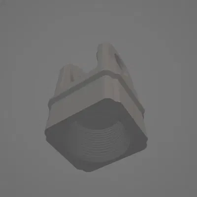 HyperX QuadCast Boom Arm Adapter remix 5/8 inch (widened to allow original spacers - 10mm)